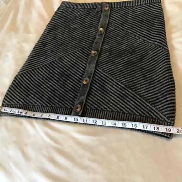 Urban Outfitters Charcoal Knit Skirt - Picture 7 of 9